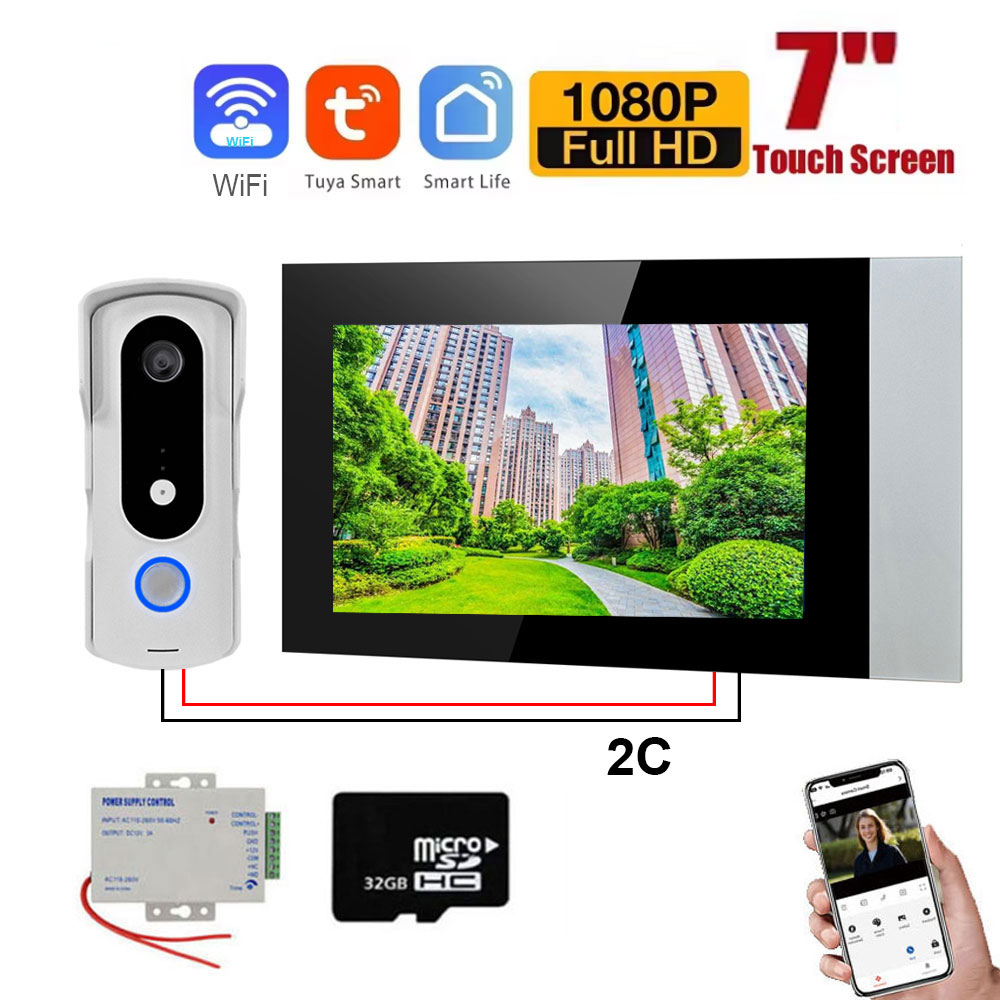 Home Security Uk - 2 سلك المنزل الذكي تويا واي