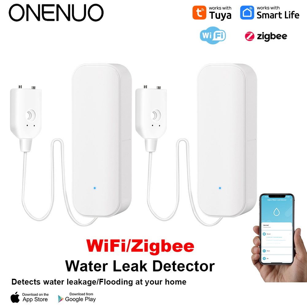 Home Security Deals - واي فاي/زيجبي استشعار المياه تويا تسرب