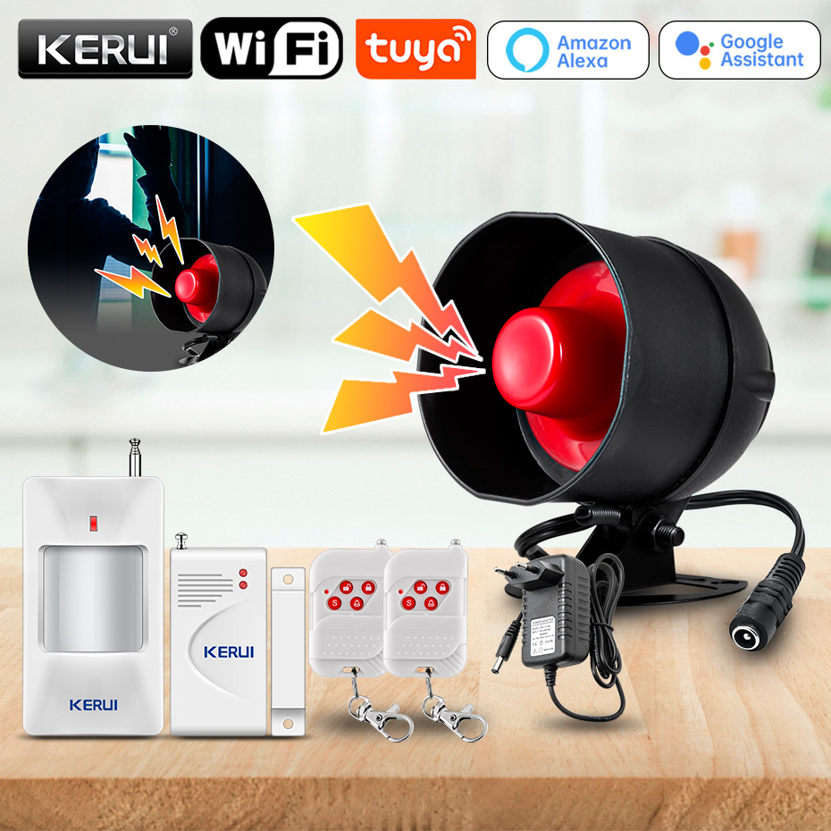 Home Security System Installation - KERUI Tuya Smart WIFI نظام إنذار