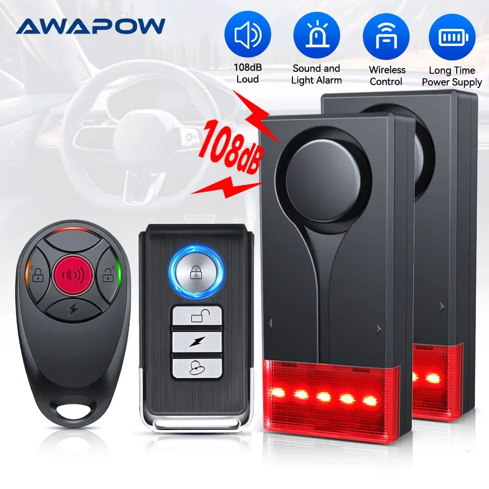 Home Security System Installation - Awapow سيارة لاسلكية مضادة للسرقة إنذار