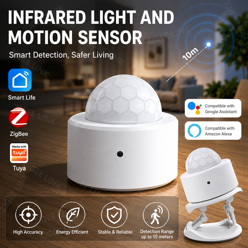 Home Security Business - مستشعر حركة لاسلكي ZigBee 3.0 PIR