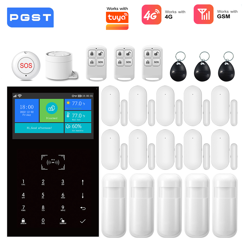 Home Security System Installation - نظام إنذار 4G GSM واي فاي