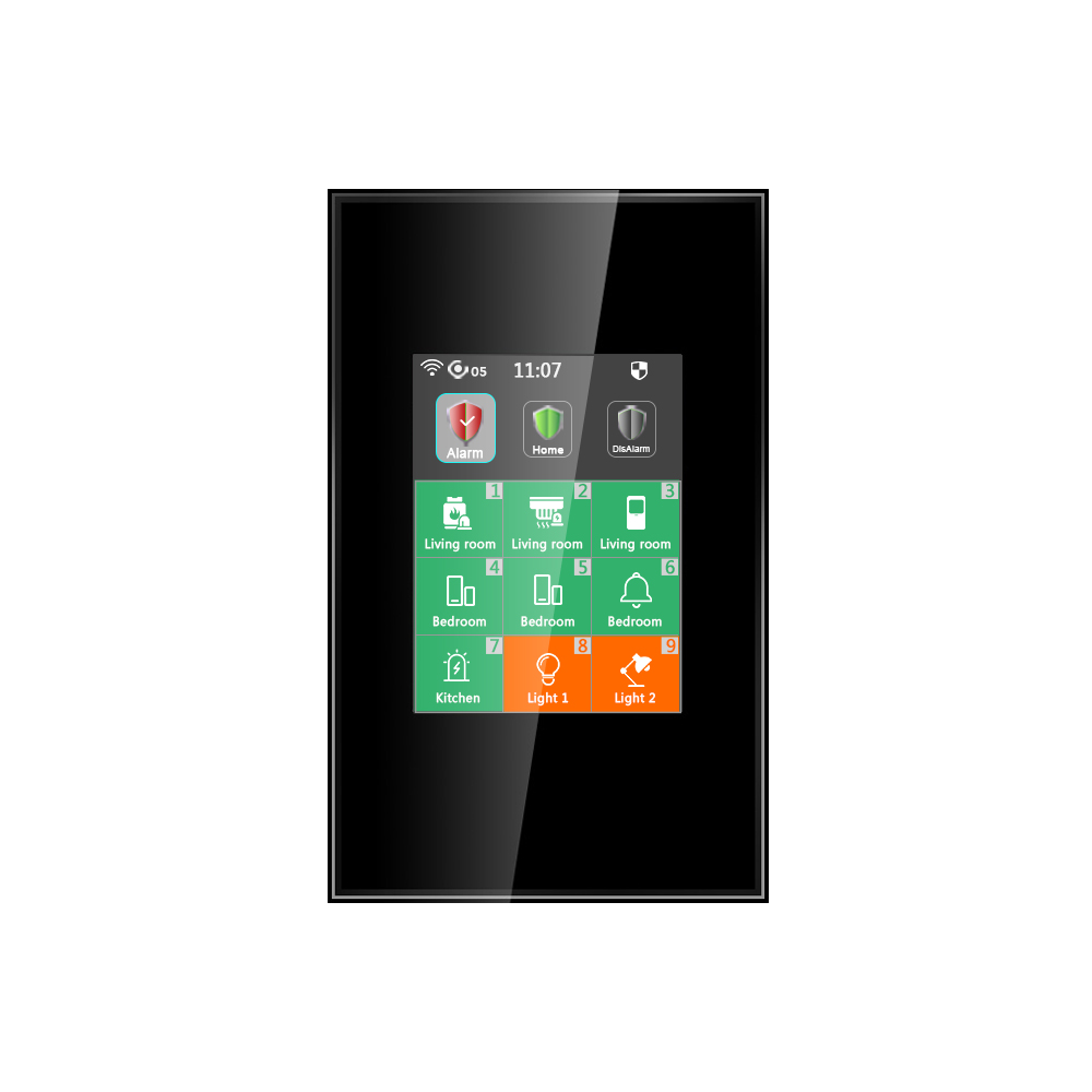 Home Security Uk - Lanbon LCD مفتاح ذكي 433 ميجا