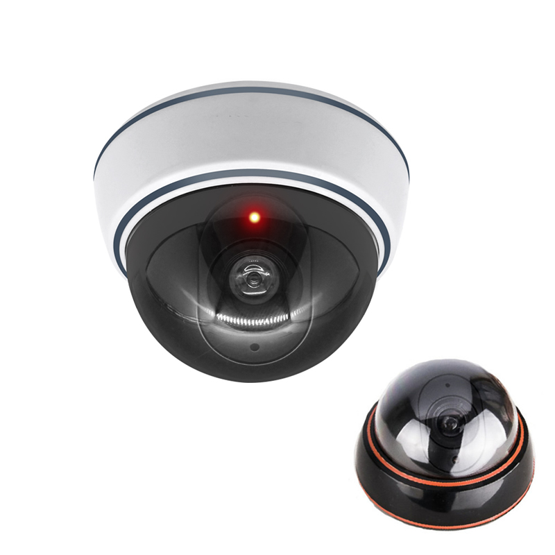 Home Security Deals - الإبداعية أسود/أبيض وهمية كاميرا بشكل قبة