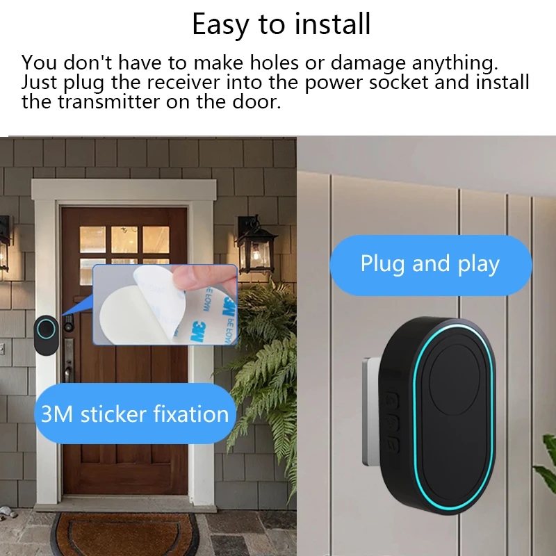 جرس الباب اللاسلكي في الهواء ا - مراجعة Home Security Uk وسعره