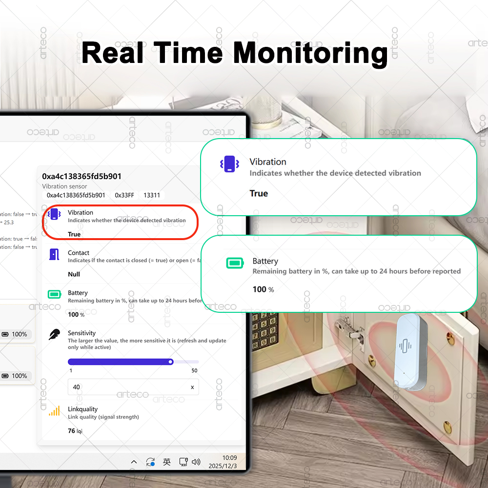 الذكية زيجبي 3.0 مستشعر الاهتز - مراجعة Home Security Business وسعره