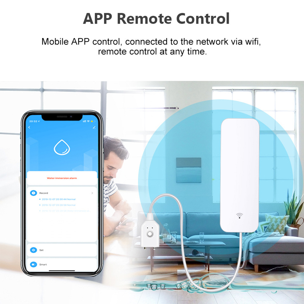 Tuya WiFi مستشعر تسرب المياه،  - مراجعة Home Security Business وسعره