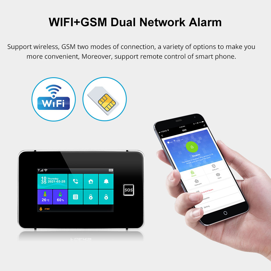 لوحة إنذار KERUI Tuya لتقوم به - مراجعة Keypad Alarm Panel وسعره