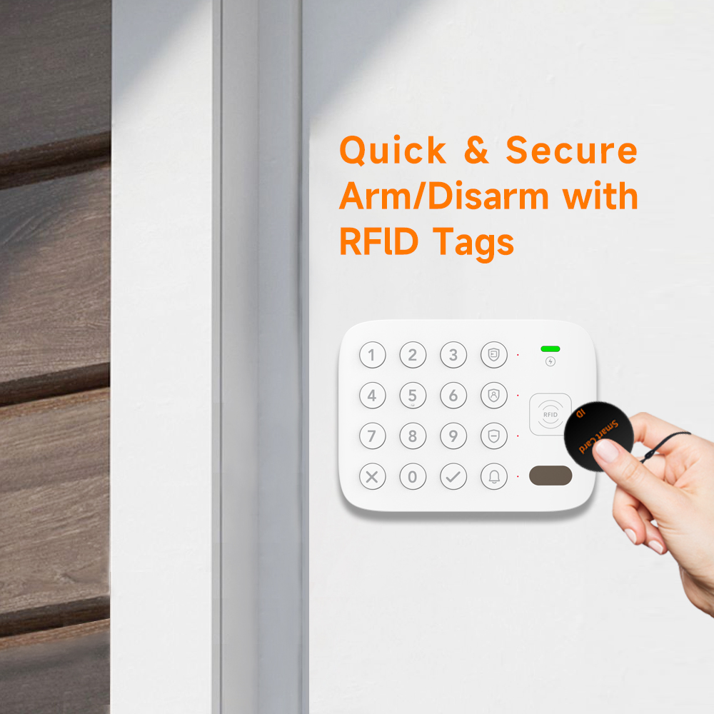 لوحة مفاتيح لاسلكية تعمل باللم - مراجعة Keypad Alarm Panel وسعره