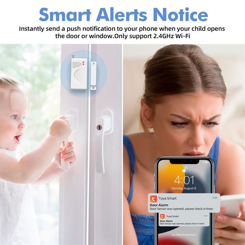 KERUI 120db نظام إنذار صفارة ا - مراجعة Home Security System Installation وسعره
