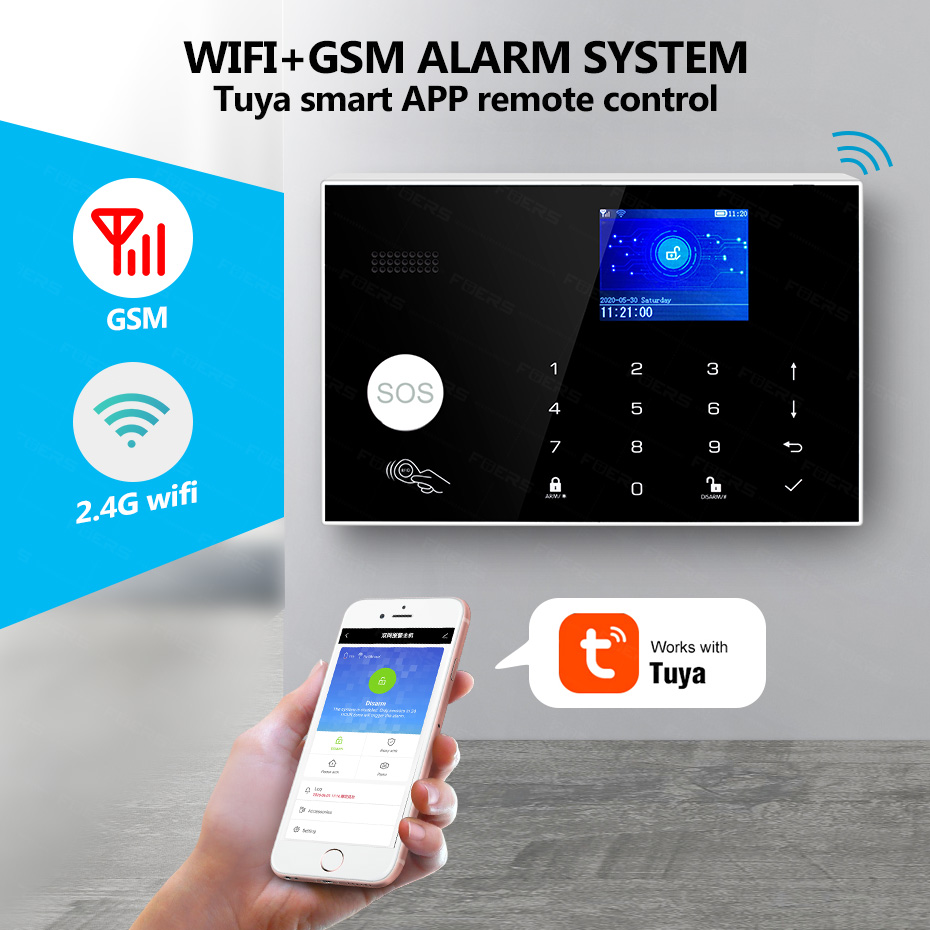 نظام إنذار KERUI G30 للوحة إنذ - مراجعة Keypad Alarm Panel وسعره