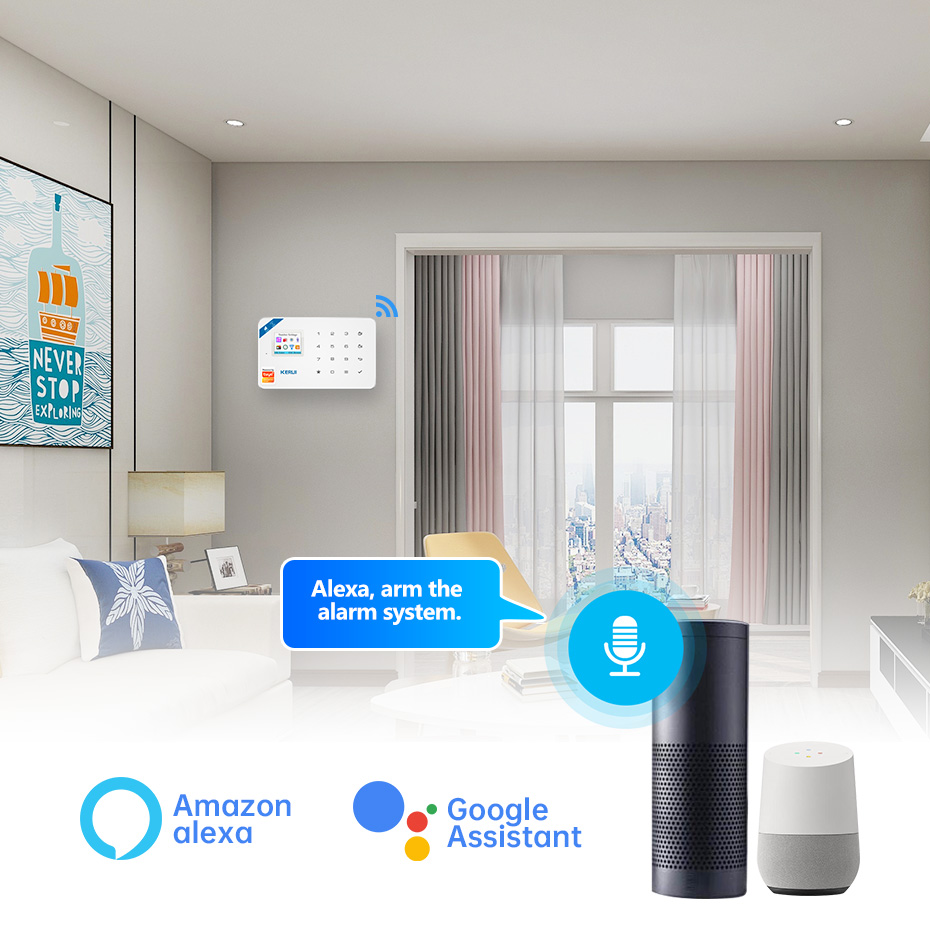 KERUI نظام إنذار أمان عدة W184 - مراجعة Home Security System Installation وسعره