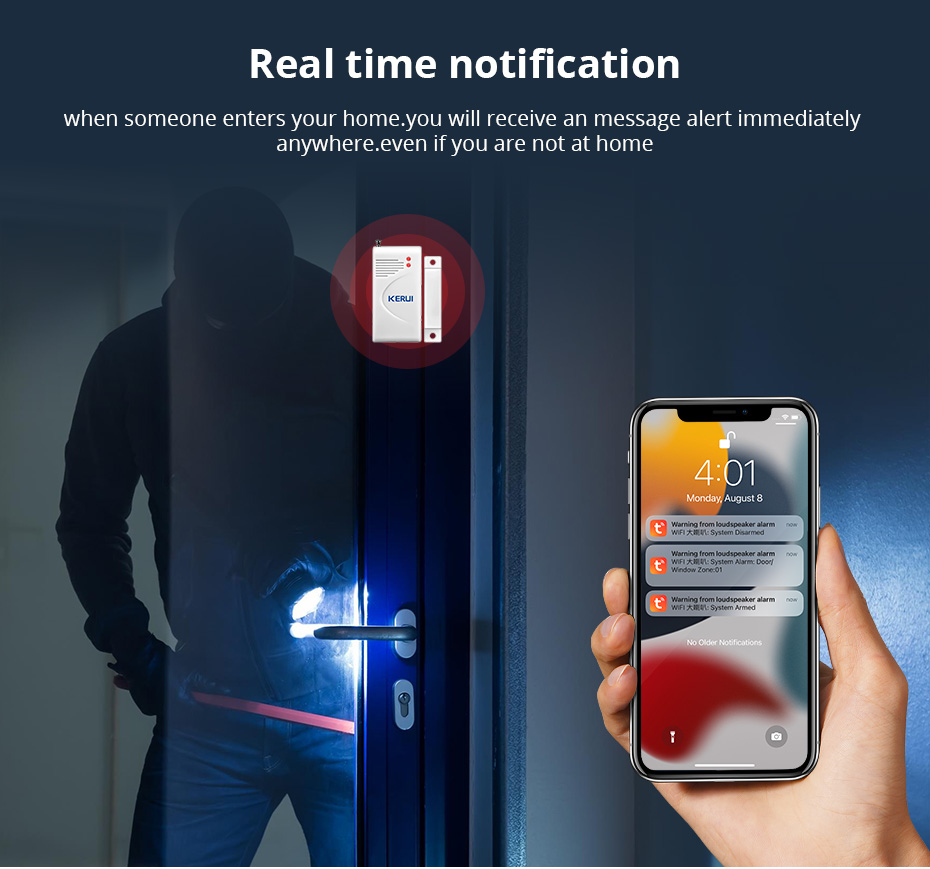 KERUI-نظام إنذار أمان منزلي ،  - مراجعة Home Security System Installation وسعره