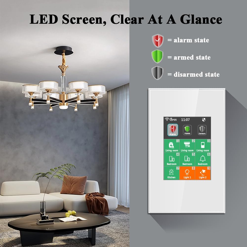 Lanbon LCD مفتاح ذكي 433 ميجا  - مراجعة Home Security Uk وسعره