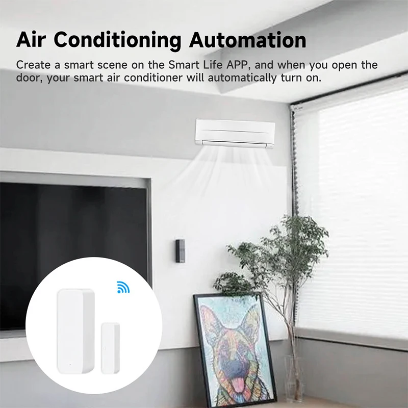 Tuya WiFi مستشعر الباب الذكي ب - مراجعة Home Security Deals وسعره