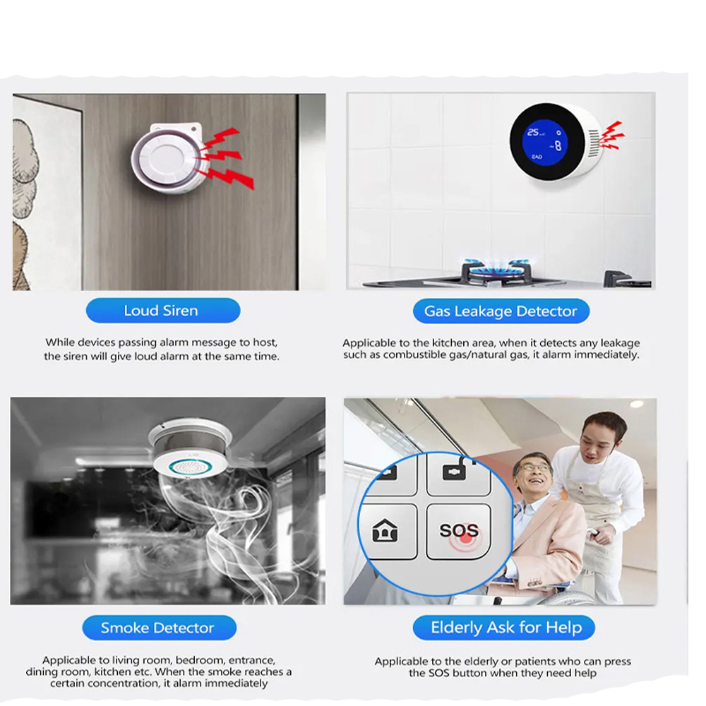 نظام إنذار المنزل الذكي PGST 4 - مراجعة Home Security System Installation وسعره